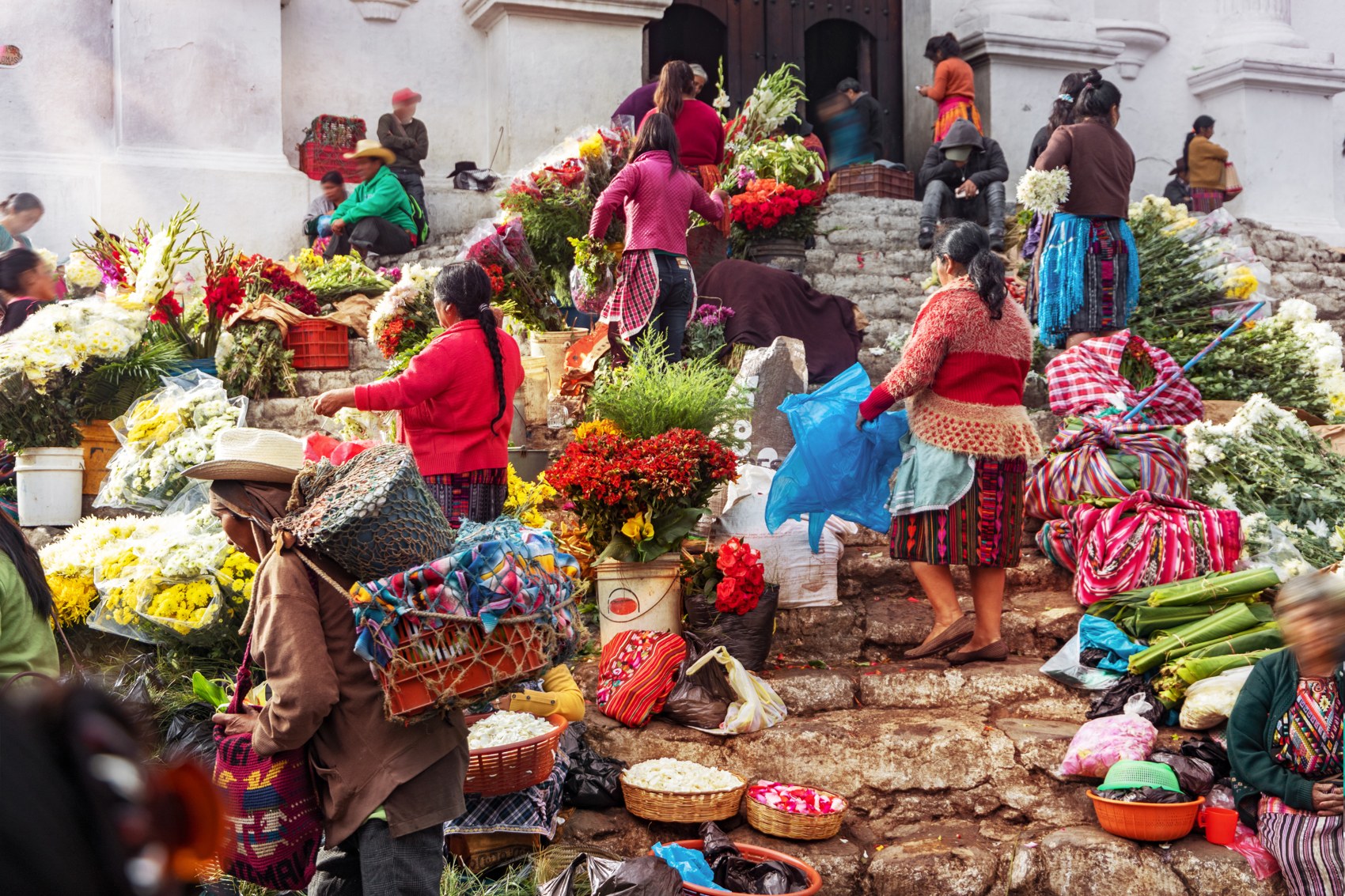 A flower market in Guatemala, an image from Adam’s existing specialist website